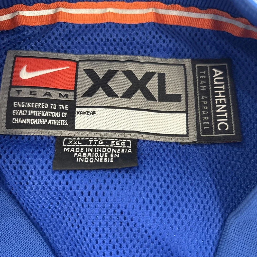Nike Florida Gators Mens Size XXL Blue Windbreaker Pullover NCAA